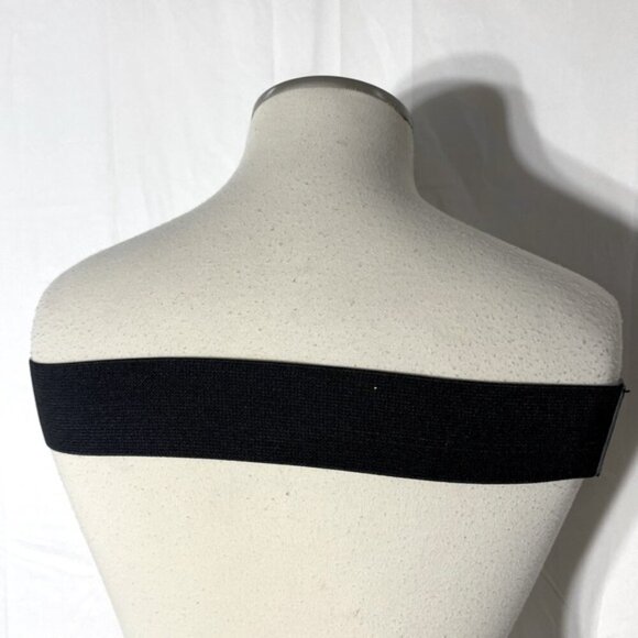 Vintage Black Silver Faux Leather Statement Belt - Picture 11 of 13